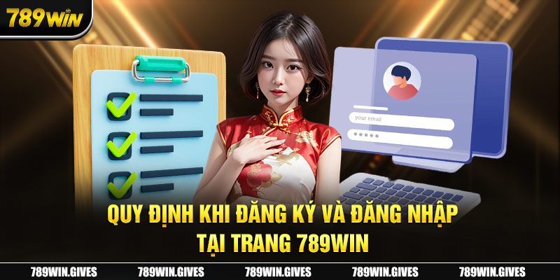 Quy định khi đăng ký và đăng nhập tại trang 789Win